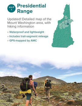AMC White Mountains Trail Map 1: Presidential Range (Appalachian Mountain Club White Mountains Trail Map)