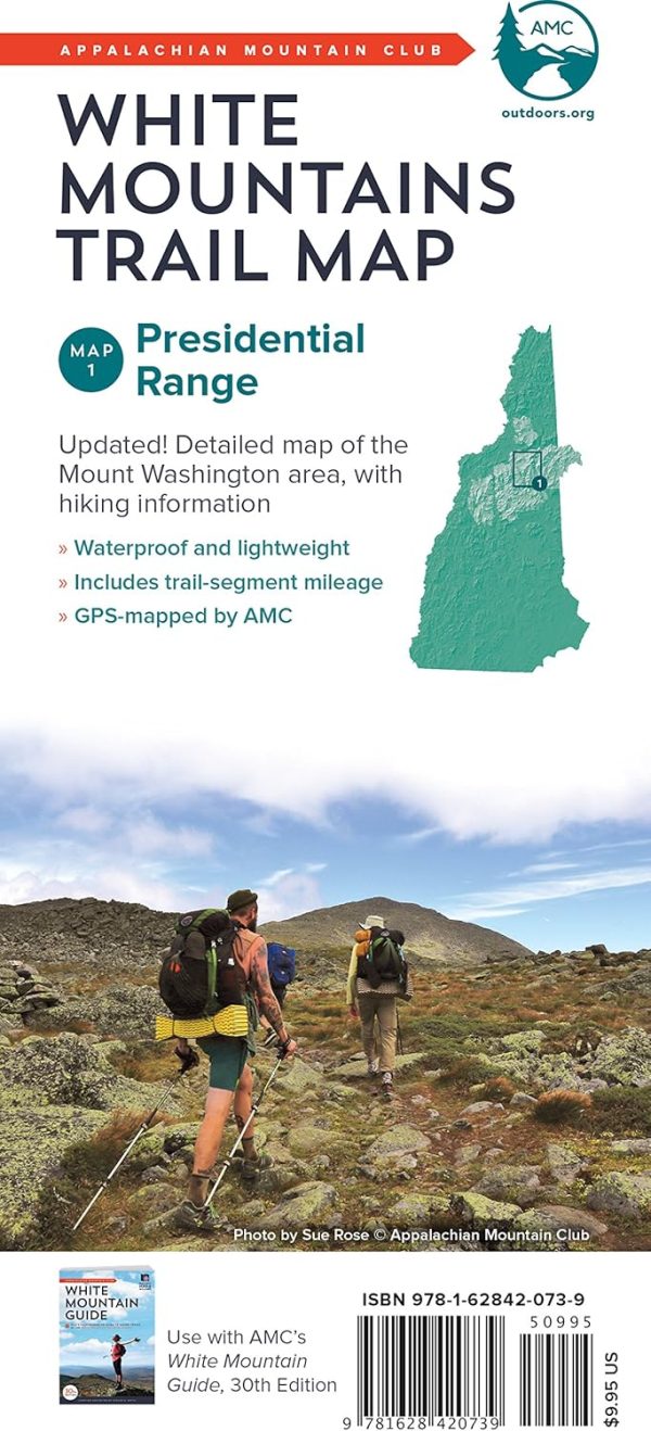 AMC White Mountains Trail Map 1: Presidential Range (Appalachian Mountain Club White Mountains Trail Map)