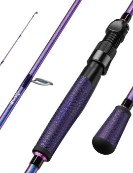 KastKing Royale Legend Pro Technique Bass Fishing Rods, KastFlex IM7 Graphite Blanks, Fuji FazLite Guides, SlipLock Technology Handles, PTS Power Transition System, Custom Foregrip and Hook Keeper