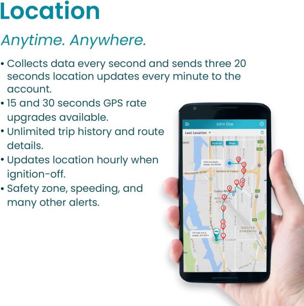 Vyncs - GPS Tracker for Vehicles, [No Monthly Fee], 4G LTE, Vehicle Location, Trip History, Driving Alerts, GeoFence, Fuel Economy, OBD Fault Codes, USA-Developed, Family or Fleets - Image 2